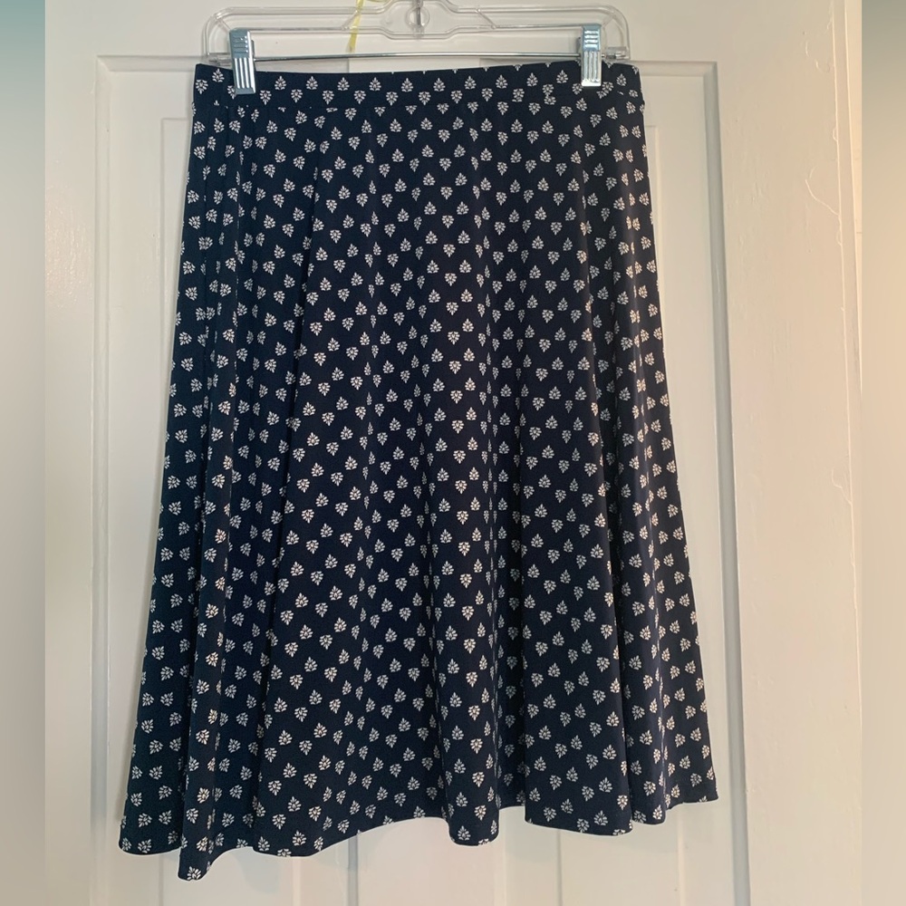 Navy Blue Gilli Patterned Women's Skirt